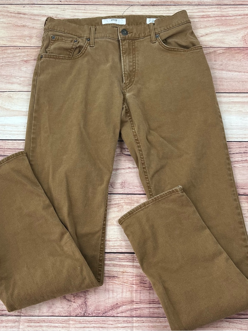 Brax Men’s Hi-Flex Chuck Modern Fit Performance Stretch Pants 30/33 Tan Brown